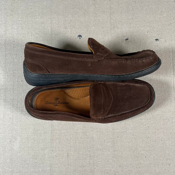Tommy Bahama Penny Loafers Mens Size 12 Suede Espresso Preppy Casual - Picture 4 of 7